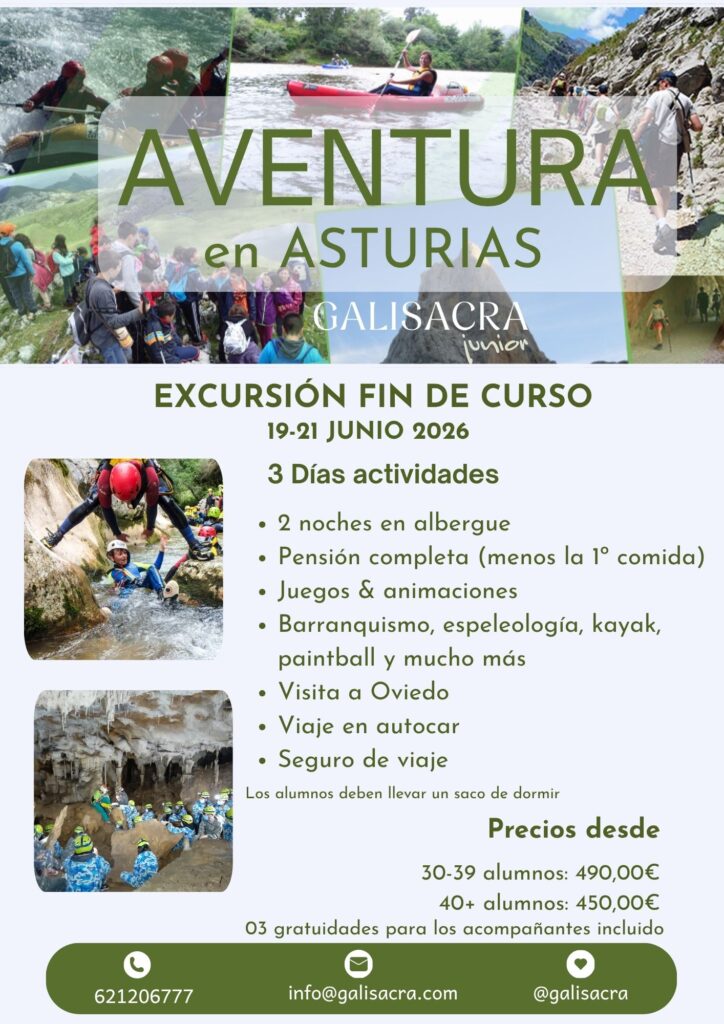 VIAJE FIN DE CURSO ASTURIAS 2026